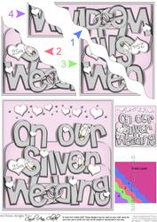 Our Silver Wedding Anniversary Wavy Corner Side Stacker