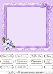 Flower Filled Wheelbarrow Matching 8 x 8 Insert Panel and Gr