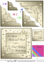 Auntie & Uncle Pearl Wedding Anniversary Side Stacker