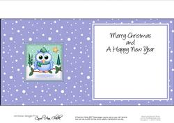 Xmas Little Hoot Matching Insert Square Landscape