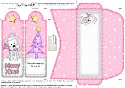 Xmas Westie Dog Bookmark Card N Envelope