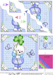 Teddy Ed's Good Luck Clover Wavy Corner Side Stacker