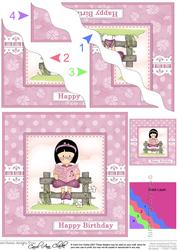 Roz Loves Reading Wavy Corner Side Stacker Topper