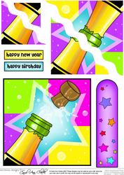 Cheers!! Quick Card with Wavy Corner Side Stacker Pyramage