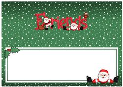 Xmas Friends with Santa Matching Large Dl Insert