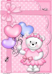 Teddy Tess's Balloons A4 Card Topper