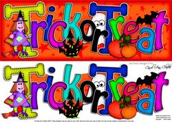 Large Dl Fun Trick or Treat Halloween 3D Decoupage