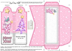 Xmas Snowman's Tree Bookmark Card N Envelope