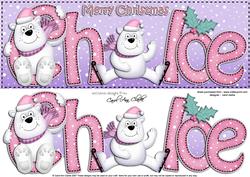 Xmas Large Dl Chloe Quick Card N 3D Decoupage