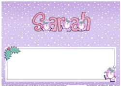 Xmas Sarah Matching Large Dl Insert