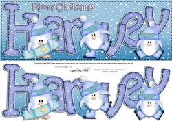 Xmas Large Dl Harvey Quick Card N 3D Decoupage