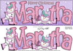 Xmas Large Dl Martha Quick Card N 3D Decoupage