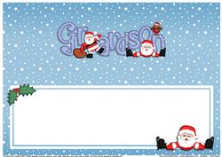 Xmas Grandson with Santa Matching Large Dl Insert