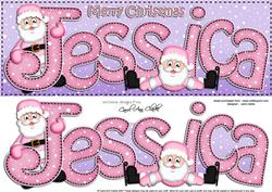 Xmas Large Dl Jessica Quick Card N 3D Decoupage