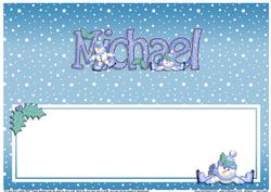 Xmas Michael Matching Large Dl Insert