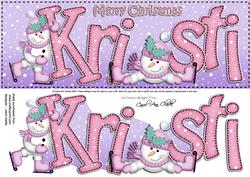 Xmas Large Dl Kristi Quick Card N 3D Decoupage