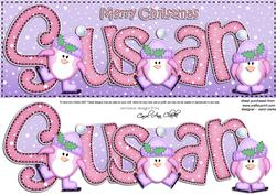 Xmas Large Dl Susan Quick Card N 3D Decoupage