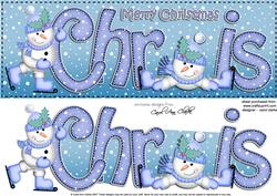 Xmas Large Dl Chris Quick Card N 3D Decoupage