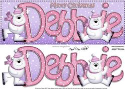 Xmas Large Dl Debbie Quick Card N 3D Decoupage