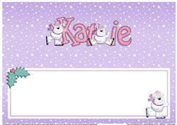 Xmas Katie Matching Large Dl Insert
