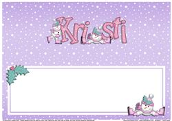 Xmas Kristi Matching Large Dl Insert