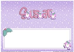 Xmas Susan Matching Large Dl Insert