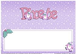Xmas Phoebe Matching Large Dl Insert