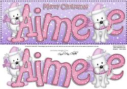 Xmas Large Dl Aimee Quick Card N 3D Decoupage