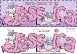 Xmas Large Dl Jessica Quick Card N 3D Decoupage