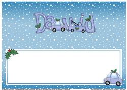 Xmas David Matching Large Dl Insert