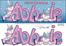 Xmas Large Dl Abbie Quick Card N 3D Decoupage