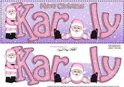 Xmas Large Dl Karly Quick Card N 3D Decoupage