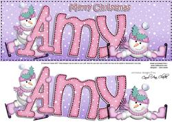 Xmas Large Dl Amy Quick Card N 3D Decoupage