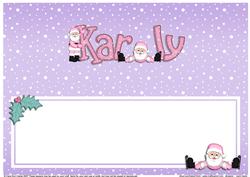 Xmas Karly Matching Large Dl Insert