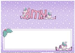 Xmas Amy Matching Large Dl Insert