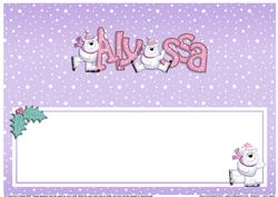 Xmas Alyssa Matching Large Dl Insert