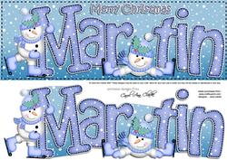 Xmas Large Dl Martin Quick Card N 3D Decoupage