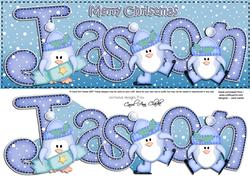 Xmas Large Dl Jason Quick Card N 3D Decoupage