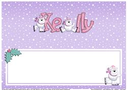Xmas Kelly Matching Large Dl Insert