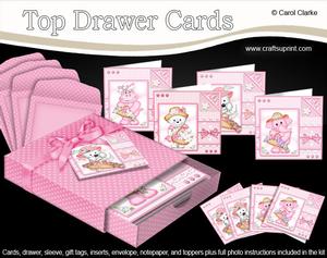 3D Top Drawer Bonnets and Baskets Notelet Cards Bumper Kit