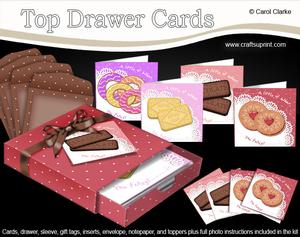 3D Top Drawer Biscuits Notelet Cards Bumper Kit