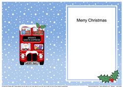 Xmas Santa Express A5 Brian Matching A5 Insert