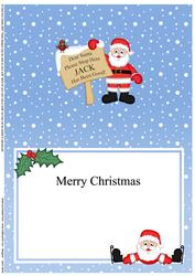 Xmas Santa Jack's Been Good Matching A5 Insert