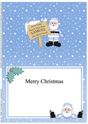 Xmas Santa Samuel's Been Good Matching A5 Insert