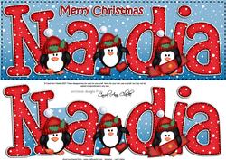 Xmas Large Dl Nadia Quick Card N 3D Decoupage