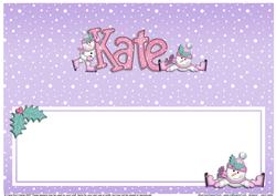 Xmas Kate Matching Large Dl Insert