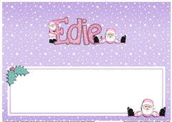 Xmas Edie Matching Large Dl Insert