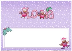 Xmas Lola Matching Large Dl Insert