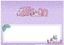 Xmas Alison Matching Large Dl Insert