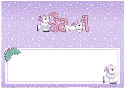 Xmas Gail Matching Large Dl Insert